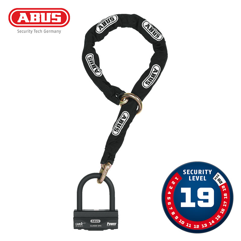 ABUS(アブス)は1924年に創業したドイツの老舗セキュリティブランドです。 ABUSの製品は高い信頼性と長寿命、操作性の良さを保証し、その品質の高さから世界中で評価されています。 厳しい耐久試験をクリアした鍵のみが製品化されており、あらゆるバイク・自転車ロックの中でも最強という声もあります。 大切なバイクの固定におすすめ！盗難の危険性が高い場所で、非常に優れた保護性能を発揮します 【特長】 ●12mmのループチェーン(120cm)＋16mmのシャックルロックの超強力な組み合わせです。 ●チェーン、シャックル、ロックボディ、ロック機構の構造部品は、特殊硬化鋼を使用して製造されています。 ●ピッキングなどの不正操作に対して極めて高い保護性能を発揮するABUS XPlusシリンダー。 ●ロックはチェーンと分離して使用することもできます。 ●ループチェーンを使用するとチェーンの長さをフルに使うことができるため、接続がさらに自由になります。 ●チェーンはバイクを傷つけないためのテキスタイルシース付きです。 ●チェーンはコンパクトに折りたためるので、シート下への収納も容易です。 【仕様】 ●カラー：ブラック ●重量：4500g 【注意】 こちらの製品は海外仕様の正規品となりますので、日本代理店が実施している「盗難見舞金制度」は適用されません。 また、海外製品につきパッケージは梱包材として扱われている為、パッケージが破損している場合がございます。 パッケージが破損している場合は、弊社にて開封し製品に損傷・故障がないことを確認の上、お届け致します。 --------納期についてのご注意-------- ・在庫数について、実店舗での販売状況などにより実際と違う表記になっている場合があります。 具体的な納期についてはご注文確認後にメールにてご案内いたしますのでご確認をお願いいたします。 ・メーカーの在庫状況をリアルタイムに反映できない都合上、取り寄せ在庫「有り」の場合でもメーカーで生産待ちとなっている場合が稀にございます。 その場合はおまかな納期をご案内させていただきます。 ・ご注文いただいた商品がメーカーで廃番になっていた場合、勝手ながらご注文をキャンセルとさせていただくことがございます。ご了承ください。 ------------------------------------ アバス 防犯 盗難防止 チェーン シャックル U字ロック バイク セキュリティ ロック lock 鍵 ハーレーダビッドソン