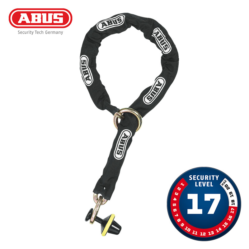 ABUS(アブス)は1924年に創業したドイツの老舗セキュリティブランドです。 ABUSの製品は高い信頼性と長寿命、操作性の良さを保証し、その品質の高さから世界中で評価されています。 厳しい耐久試験をクリアした鍵のみが製品化されており、あらゆるバイク・自転車ロックの中でも最強という声もあります。 大切なバイクの固定におすすめ！盗難の危険性が高い場所で、非常に優れた保護性能を発揮します 【特長】 ●12mmのループチェーン(120cm)＋14mmのロックボルトの超強力な組み合わせです。 ●チェーン、ロックボルト、ロックボディ、ロック機構の構造部品は、特殊硬化鋼を使用して製造されています。 ●ループチェーンを使用するとチェーンの長さをフルに使うことができるため、接続がさらに自由になります。 ●ロックはチェーンと分離して使用することもできます。 ●チェーンはバイクを傷つけないためのテキスタイルシース付きです。 ●ピッキングなどの不正操作に対して極めて高い保護性能を発揮するABUS XPlusシリンダー。 ●キーは2本付属しています。 【仕様】 ●カラー：ブラック ●重量：4500g 【注意】 こちらの製品は海外仕様の正規品となりますので、日本代理店が実施している「盗難見舞金制度」は適用されません。 また、海外製品につきパッケージは梱包材として扱われている為、パッケージが破損している場合がございます。 パッケージが破損している場合は、弊社にて開封し製品に損傷・故障がないことを確認の上、お届け致します。 --------納期についてのご注意-------- ・在庫数について、実店舗での販売状況などにより実際と違う表記になっている場合があります。 具体的な納期についてはご注文確認後にメールにてご案内いたしますのでご確認をお願いいたします。 ・メーカーの在庫状況をリアルタイムに反映できない都合上、取り寄せ在庫「有り」の場合でもメーカーで生産待ちとなっている場合が稀にございます。 その場合はおまかな納期をご案内させていただきます。 ・ご注文いただいた商品がメーカーで廃番になっていた場合、勝手ながらご注文をキャンセルとさせていただくことがございます。ご了承ください。 ------------------------------------ アバス 防犯 盗難防止 チェーン ディスクロック バイク セキュリティ ロック lock 鍵 ハーレーダビッドソン