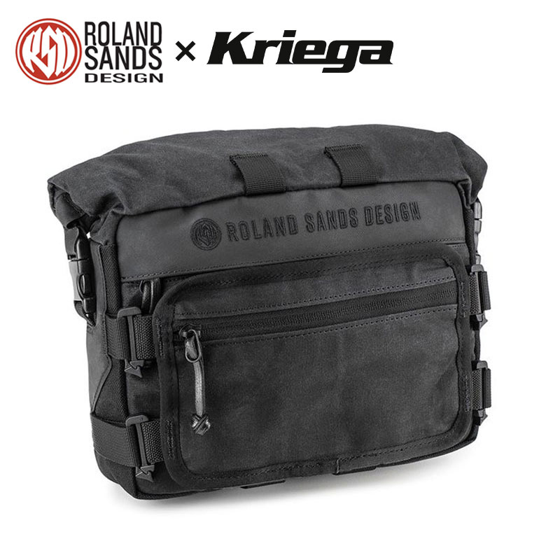 楽天ハーレーパーツのパインバレーローランドサンズ■ RSD × クリーガ ROAM バーバッグ 【ブラック】 Roland Sands Design RSD X Kriega ROAM Bar Bag Black