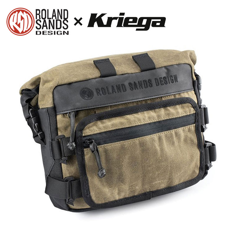 ローランドサンズ■ RSD × クリーガ ROAM バーバッグ 【ブラック/レンジャー】 Roland Sands Design RSD X Kriega ROAM Bar Bag Black / Ranger