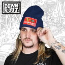 ダウン・アンド・アウト■シフター ロゴ ビーニー ネイビーブルー DOWN N OUT Shifter Logo Navy Blue Beanie Navy Blue ハーレー