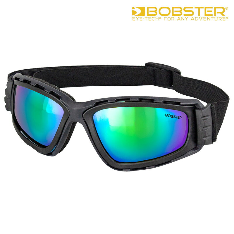 ボブスター フリーダイビング ゴーグル マットブラックフレーム ブルー/グリーンミラー Bobster Freedive Goggles BFD002 2601-4060