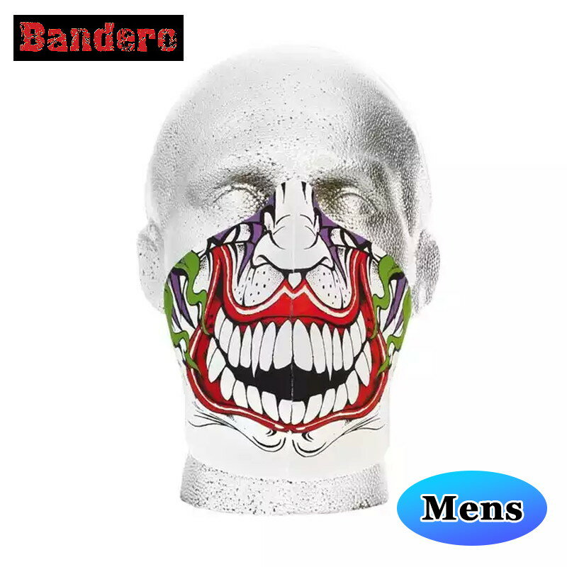 バンデロ■バイカー フェイスマスク ジョーカー メンズ フリーサイズ Bandero Biker Half Face Mask Joker