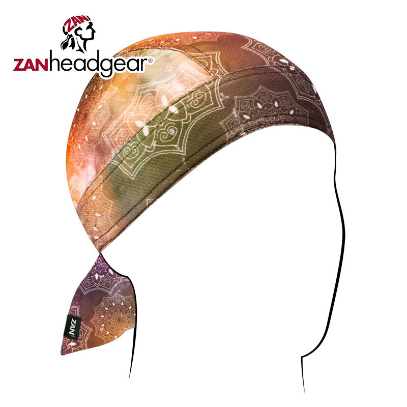 ザンヘッドギア■ フライダナ ポリエステル マイクロメッシュ スターリー マンダラ ZAN HEADGEAR Flydanna Polyester Micromesh Starry Mandala バイク スカルキャップ バンダナ ヘルメットインナーキャップ