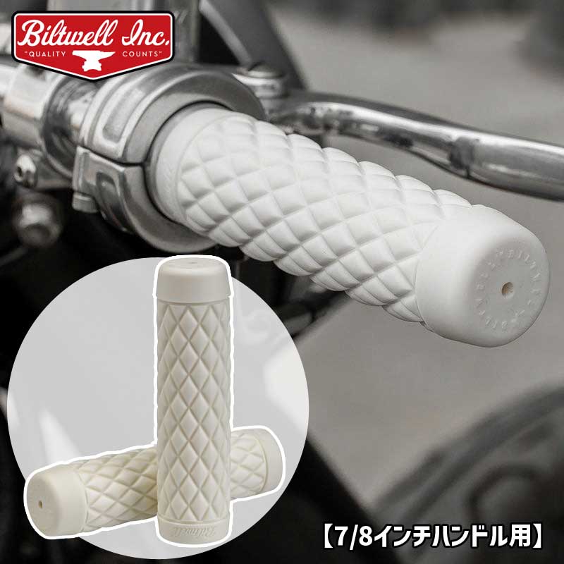 ӥȥ뢣ȡ TPVå 7/822.2mm ۥ磻 Biltwell Torker TPV Grips - Wh...