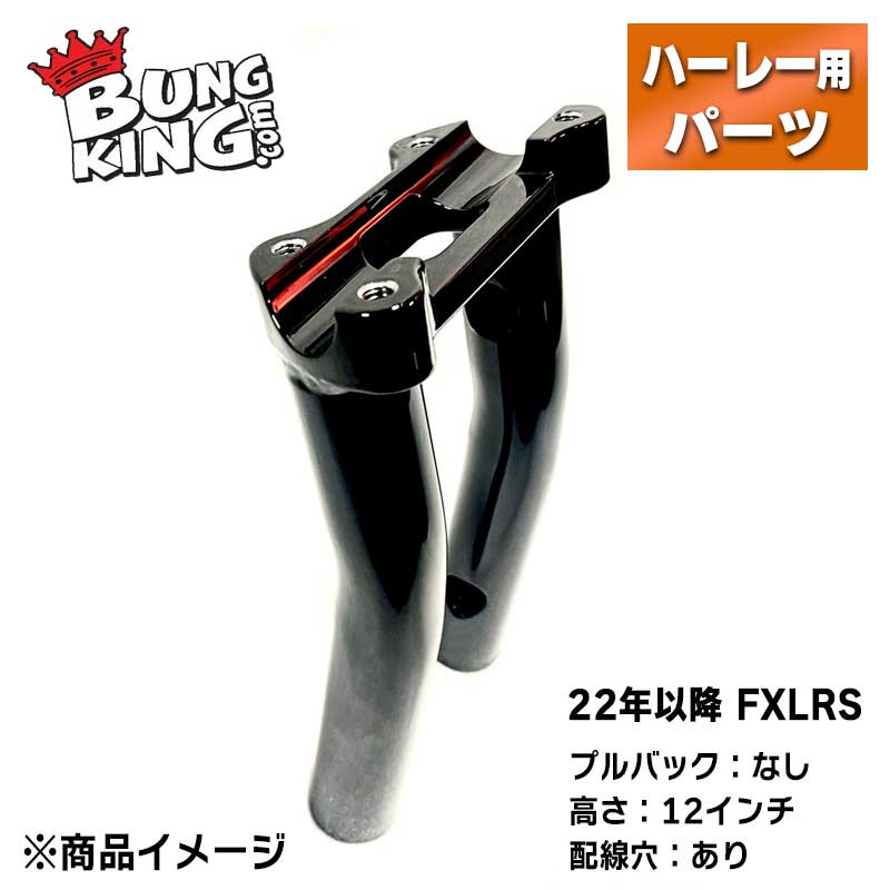 バンキン■プルバックなし ロアライザー 高さ12インチ 配線穴/あり グロスブラック BUNG KING