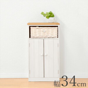 ＼ページ限定・カードケース付／　【バスケット付きトイレラック 幅34cm MTR-6438】【送料無料】