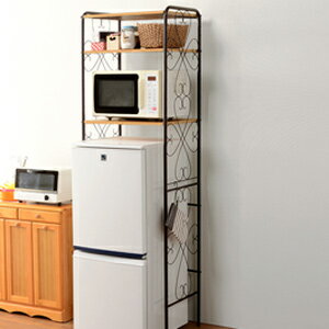 【送料無料】 冷蔵庫ラック KCC-3040 [1人暮らしにちょうどいいコンパクトタイプの冷蔵庫上ラック レンジラックやオーブンラックとしておすすめ]
