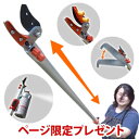 【即出荷】\ページ限定・カードケース付/ 伸縮式高枝スプレーハサミ ミドルタイプ KC-4306 【送料無料】