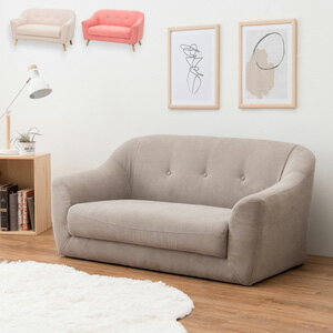 ＼ページ限定・カードケース付／　2人掛け ソファ エメル2P EMEL 【送料無料】 ［ファブリックソファ 2..