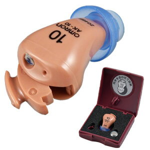 \ページ限定・カードケース付/ オムロン イヤメイトデジタル AK-10 1個 片耳 【送料無料・代引料無料】 [片耳用補聴器 耳穴式補聴器 コンパクト 小型 ...