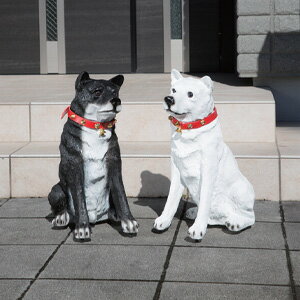 センサー付き 玄関オブジェ 【お出迎えワンワン 】【送料無料】 明暗センサー付き ガーデンオブジェ 防犯対策 玄関 見張り番 犬の置物 センサー式 玄関オブジェ 防犯