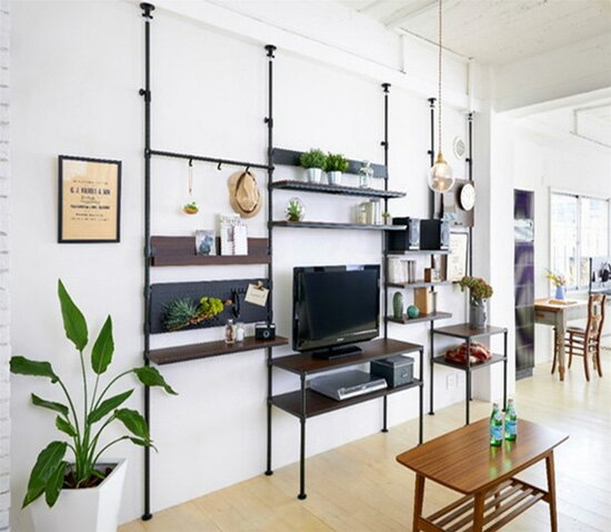 ルミナスノワール突っ張りテンションラック80W NO80-T【送料無料】 2