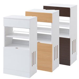 カウンター下ルーター収納ボックス【送料無料】 ［ルーター収納棚 窓下収納キャビネット 配線隠し 薄型..