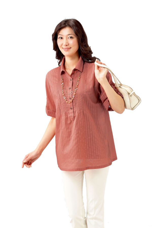 ＼ページ限定・カードケース付／　涼やか着心地チュニック 同サイズ3色組 ■送料無料■