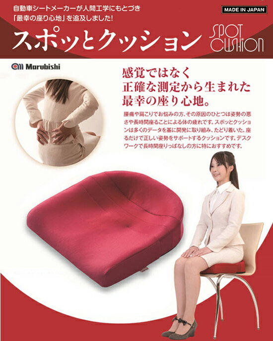 スポッとクッション K-SPZ ■送料無料■ ［オフィスチェアクッション 座布団 姿勢 オフィス 仕事場 クッション 座布団 座ぶとん 骨盤］ 2