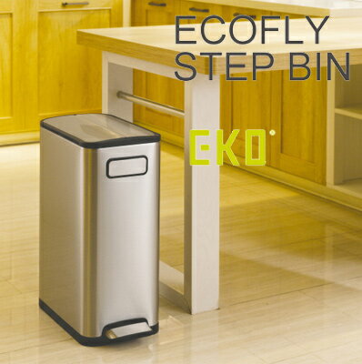 Square Shape - 【送料無料】EKO EK9377MT-45L エコフライステップビン45L シルバー 1871006