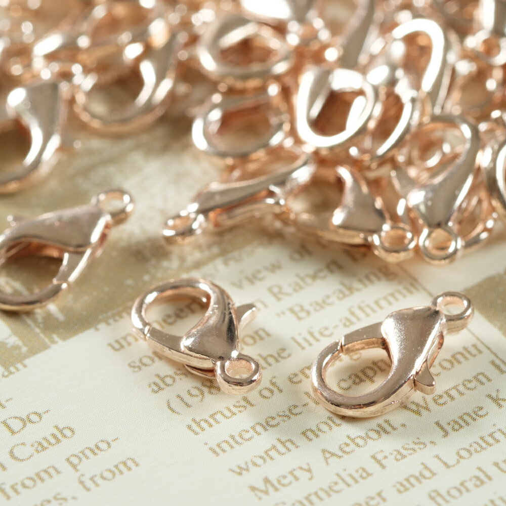 【毎日発送】 カニカン ピンクゴールド 1.0cm【小サイズ】 5個 金具 アクセサリーパーツ ハンドメイド 材料 パーツ