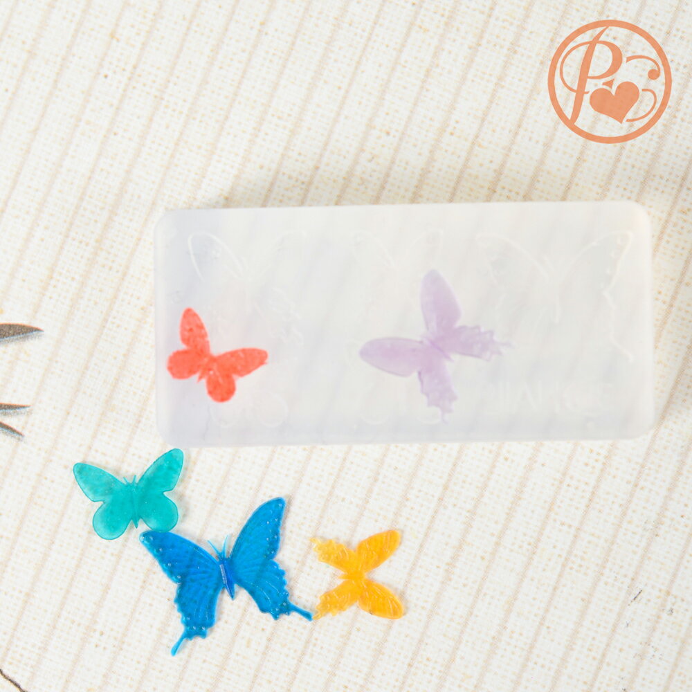 シリコンモールド 極小サイズ 蝶々 5サイズ レジン 型 ソフトモールド ハンドメイド パーツ