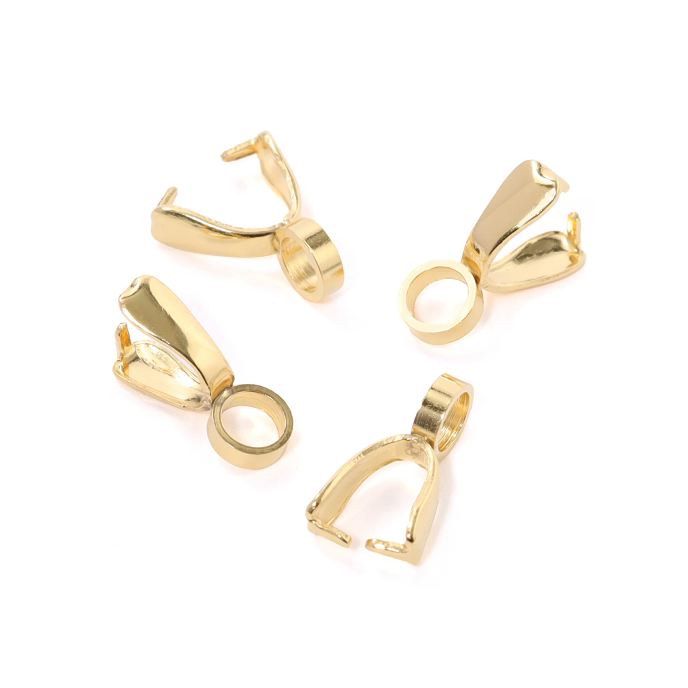 【毎日発送】【サージカルステンレス 316 】Aカン ゴールド 5個 ハンドメイド ペンダント ネックレス ..