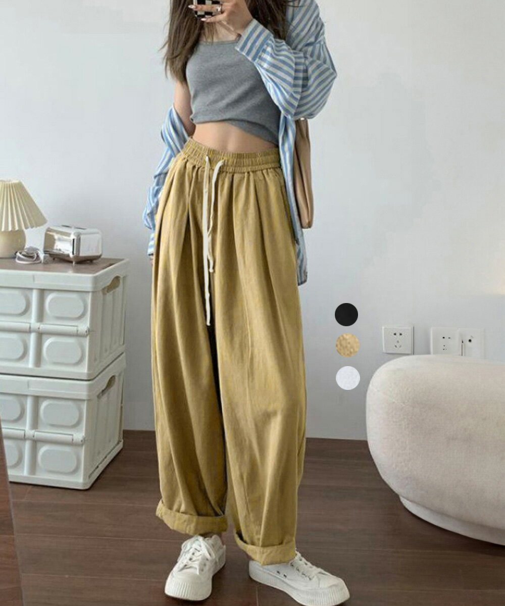 ワイドパンツレディースキャロットパ...