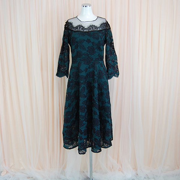 AIZHE キャバ ドレス キャバドレス ミニドレス ドレス ミニ 中古ドレス 七分袖 フレア スナック ドレス キャバ ワンピース キャバ嬢 スナック ワンピース かわいい 東京 おしゃれ パーティドレス Lサイズ 送料無料