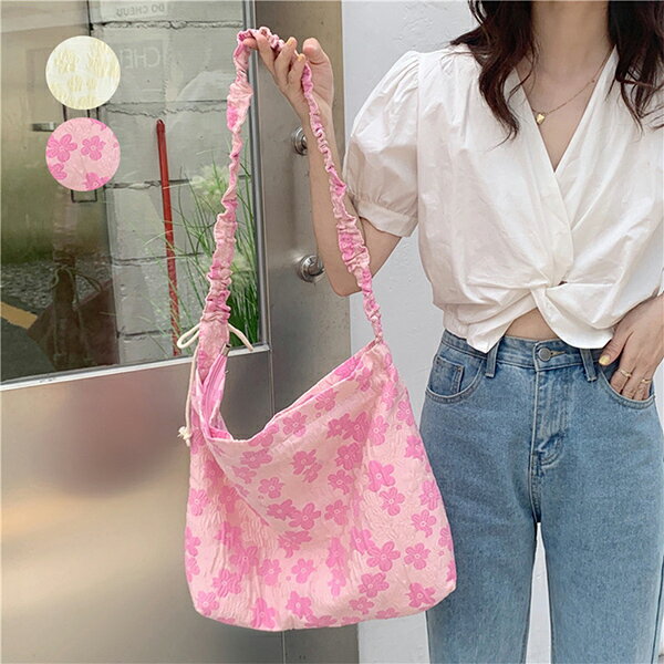 花柄トートバッグショルダーバッグ軽...