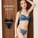 Granatus/グラナティス アディクトレーシーブラ＆ショーツセット 下着 ブラ ブラジャー ブラ＆ショーツセット ブラショーツ ブラショーツセット セットアップ 上下セット ランジェリー レース 刺繍 人気 レディース 女性 インナー mark