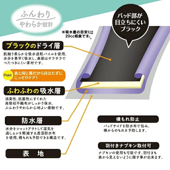 (20cc)シークレットケア 吸水ショーツ 消...の紹介画像2