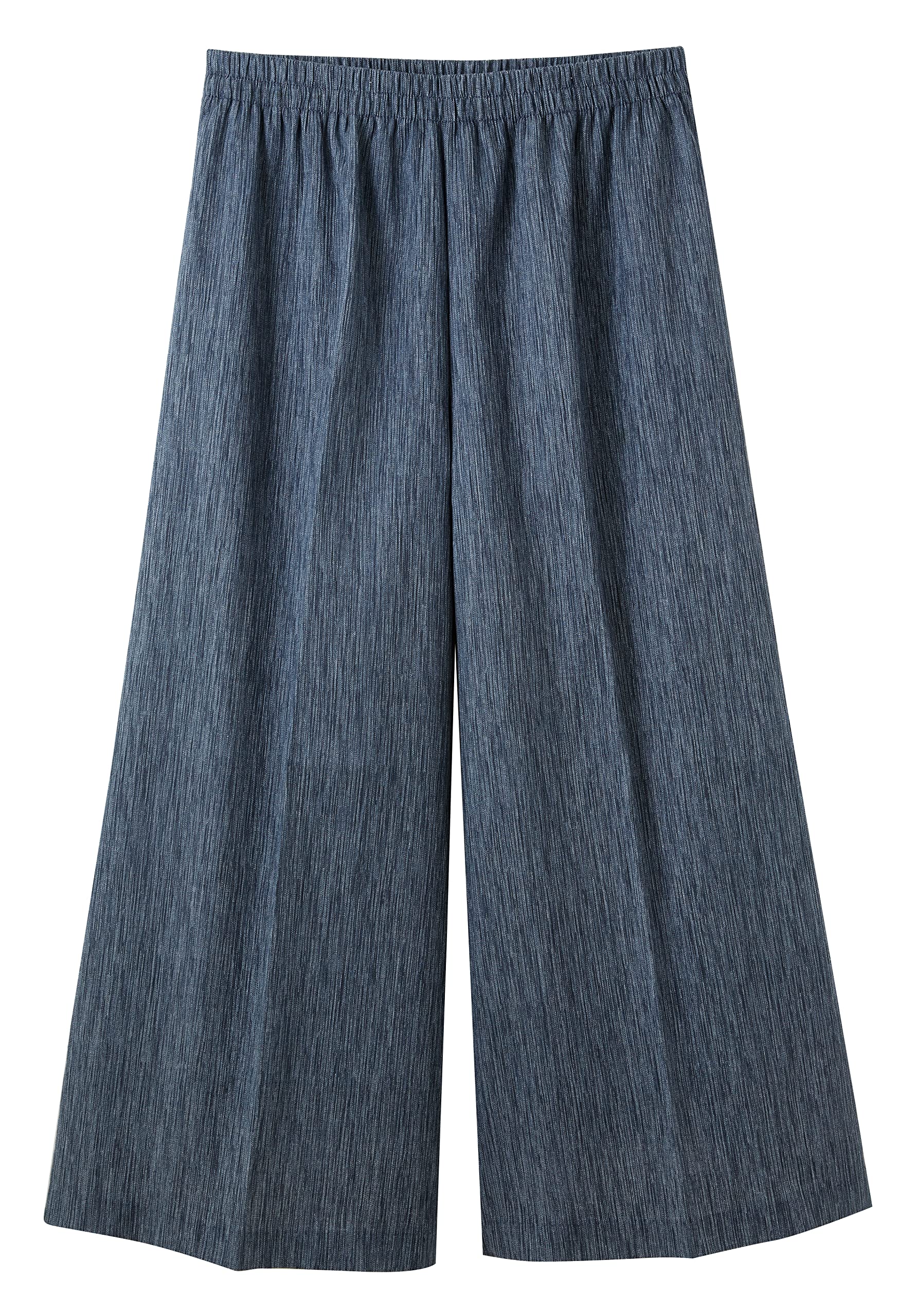 セルヴァン 高島ちぢみ キュロットパンツ ネイビー L