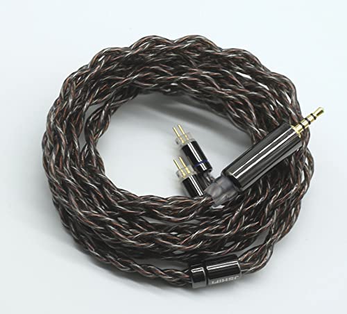 【JSHiFi-晨】リケーブル4芯銀・銅混合ケーブル アップグレードケーブル イヤホン交換ケーブル (2pin2.5mm)