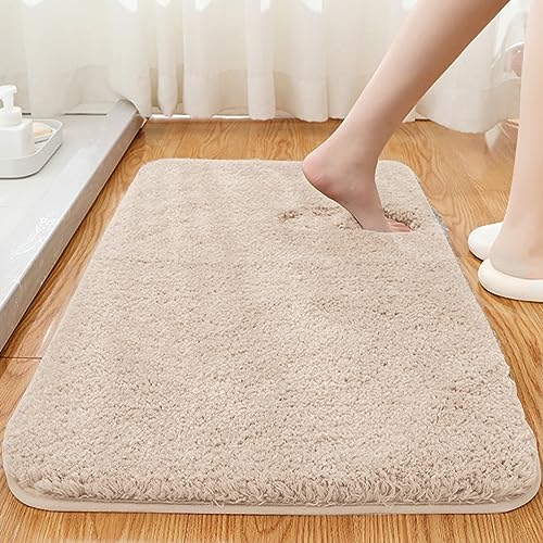 バスマット 速乾 吸水 洗える 滑り止め お風呂マット 约40x60cm マイクロファイバ...