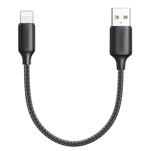 RAVIAD iPhone 充電ケーブル【0.5M/MFi 認証】ライトニングケーブル 急速充電 アイフォン急速充電ケーブル データ転送 高耐久