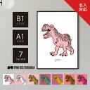 アートポスター B1 A1 ポスター PINKBELTORCHIKA ピンクベルトーチカ インテリアアート ディスプレイ ピンク 白 マット紙 ティラノサウルス...