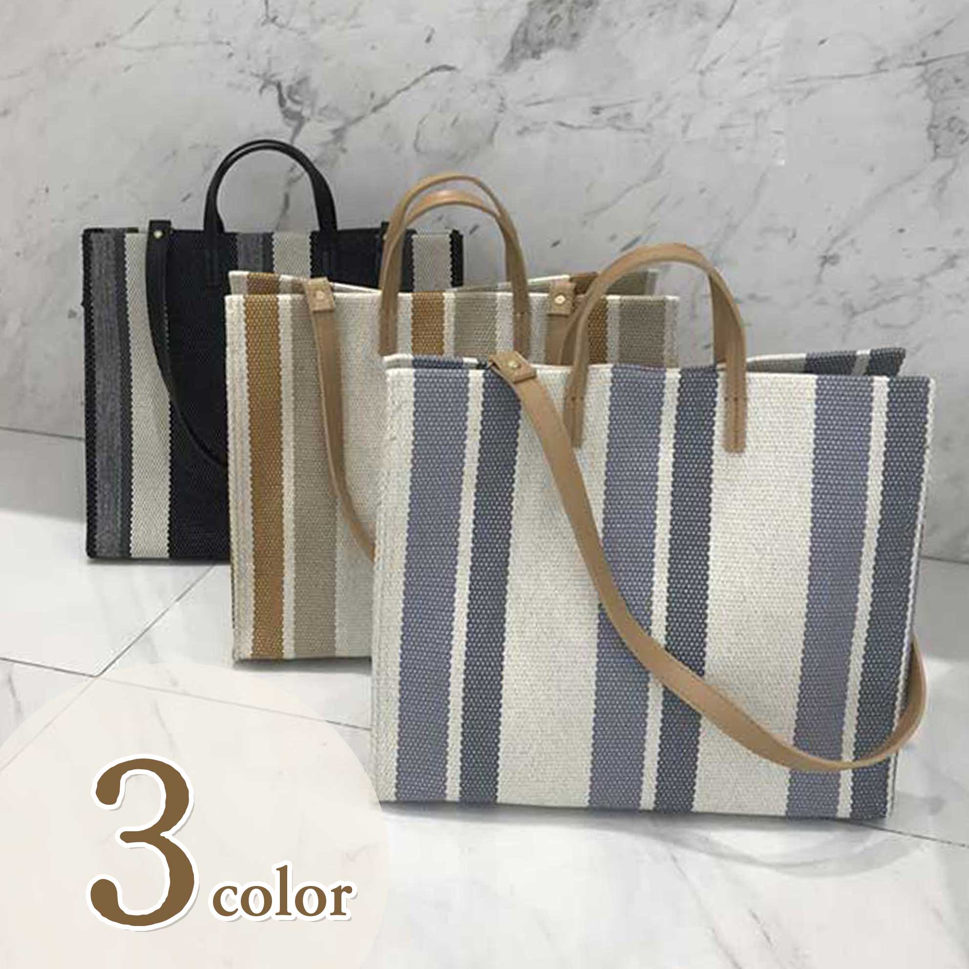 【当日出荷・送料無料】 トートバッグ 韓国 キャンバス 肩がけ シンプル かわいい 斜めがけ 通勤 通学 ..