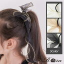 [楽天1位] 子供服Rora ハンク ロングリボン ヘアゴム キッズ ヘアアクセサリー リボン 子供用 シンプル 可愛い おしゃれ カジュアル キッズフォーマル 大きめ ピアノ発表会 入学式 入園式 結婚式 女の子 プレゼント ゴールド ブラック ホワイト シア―