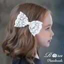 子供服Rora ヘイリー ヘアクリップ クリスマス キッズ ヘアアクセサリー 子供 キッズ ヘアアクセ ヘアクリップ リボン レース ミニクリップ ヘアピン 女...