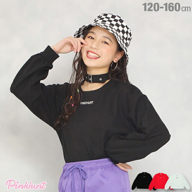 SALE 50％OFF PINKHUNT ピンクハント ベルトチョーカー ロンT 5184キッズ ジュニア 女の子 PH 中学生 ファッション 服 小学生 かわいい 韓国トレンドファッション