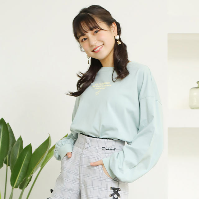 40％OFF SALE PINKHUNT ピンクハント バックプリント BIGシルエット ロンT 5773K 子供服 キッズ ジュニア 女の子 PH 中学生 ファッション 服 小学生 かわいい 韓国トレンドファッション