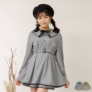 20％OFF クリアランスSALE PINKHUNT ピンクハント チェック チュニック セットアップ 6072K 子供服 キッズ ジュニア 女の子 PH 中学生女子 ファッション 服 小学生 かわいい 韓国トレンドファッション