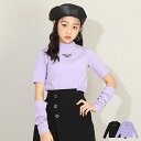 ≪最大1,000円OFFクーポン配布中！≫10％OFF SALE 袖2way ロンT 8126K 子供服 キッズ ジュニア 女の子 PH 小学生 お出かけ かわいい おしゃれ 中学生 PINKHUNT ピンクハント【肌みせ】【ストカジ】