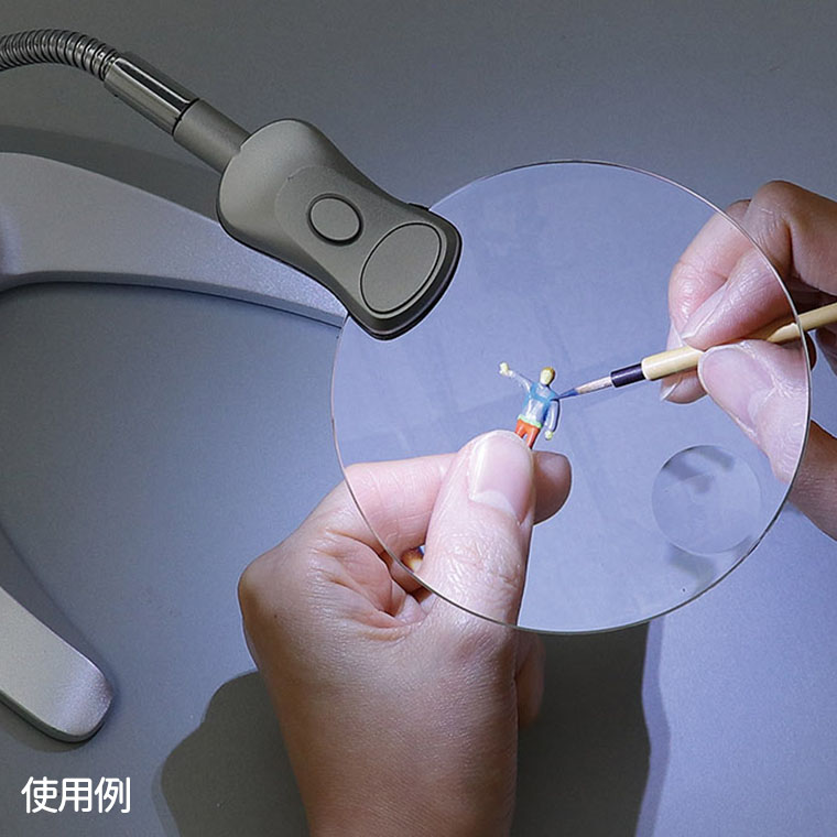 LEDスタンドルーペ 1個入 / ライト 照明 LED ランプ 塗装 便利グッズ ルーペ 手元 スタンドルーペ 拡大鏡 拡大ルーペ 虫眼鏡 角度調整 はんだ ハンダ 半田 ホビー用塗装用具 修理 塗装ブース用 プラモ塗装 アーテック artec 【宅配便】 pinkmonkey-10022051 手芸材料のお店 アンシャンテ工房 サンプル画像3