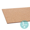 粘着コルクシート 3×300×450mm 1枚入 / シール付 貼りつけ 接着 コルクマット 工作 作品 素材 材料 夏休み 冬休み 自由工作 図工 ハンドメイ...