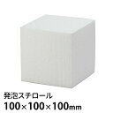 発泡スチロール 100×100×100mm 1個入 / スチロール 発泡 スチレン 立体 立方体 さいころ サイコロ 模型 展示 無地 未着色 加工 白 ホワイト 素材 材料 夏休み 冬休み 自由工作 図工 ハンドクラフト アーテック artec 学校 教材