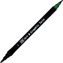 【呉竹】ZIG Art & Graphic Twin GREEN 1個入 / アート アンド グラフィック ツイン グリーン イラスト 手書き ダイアリー 文房...