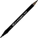【呉竹】ZIG Art & Graphic Twin DEEP BROWN 1個入 / アート アンド グラフィック ツイン ディープブラウン イラスト 手書き...