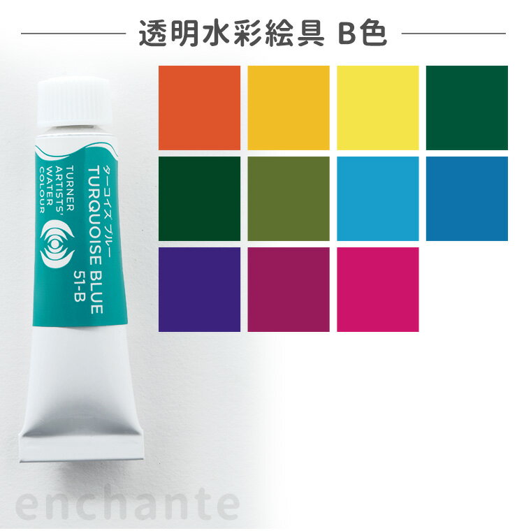 【ターナー】 透明水彩絵具 5ml 1個入 B色 / 専門家用透明水彩 文房具 文具 ステーショナリー 絵具 絵の具 えのぐ お絵描き ペインティング 画材 イ...