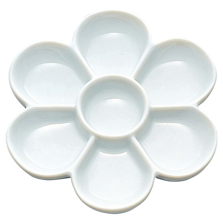 【呉竹】梅皿 大 15cm 1個入 / 染色用具 道具 陶器 絵皿 パレット イラスト デザイン スケッチ 水彩画 美術 アート kuretake くれたけ く...