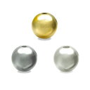 5mm 100個入 メタルビーズ 金メッキ ロジウム シルバー / びーず ボール アクセサリーパーツ ハンドメイド資材 ストラップ 玉 たま ゴールド 銀色【ゆうパケット対応】