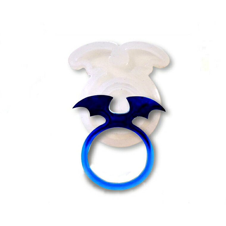 コウモリの翼リング 内径17mm 13号 シリコンモールド / シリコン型 シリコン製 UVレジン型 指輪 こうもり 羽 ハロウィン 手作りグッズ 雑貨 ファッション 装飾【ゆうパケット対応】